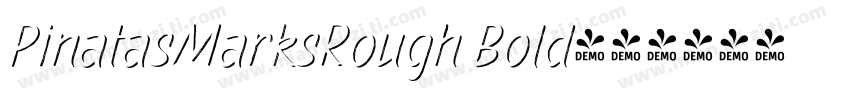 PinatasMarksRough Bold字体转换
